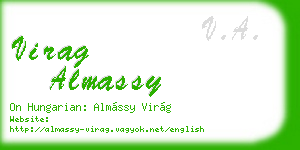 virag almassy business card